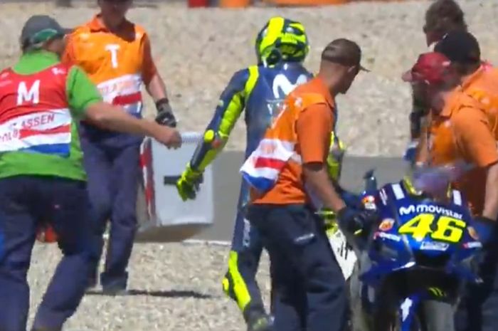 Valentino Rossi di FP4 MotoGP Belanda