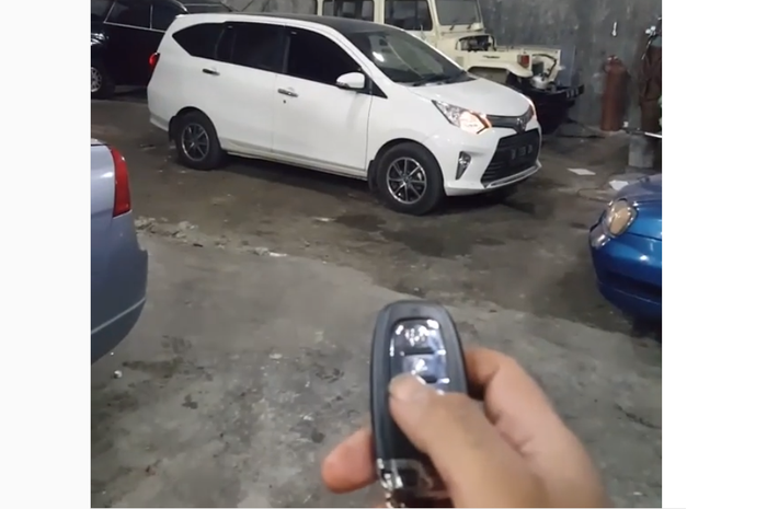 Toyota Calya pakai remote engine start