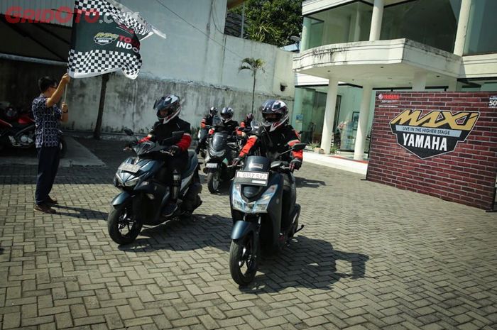 Rider Maxi Yamaha Tour de IndonesiaIndonesia  etape terakhir, dari Muntilan ke Yogyakarta