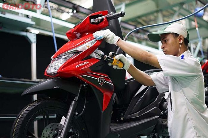 Ilustrasi. Perakitan Honda BeAT