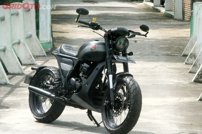 Modifikasi Yamaha Scorpio Z cafe racer