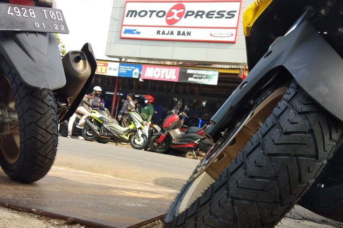 Ilustrasi ban Zeneos Milano di Yamaha NMAX