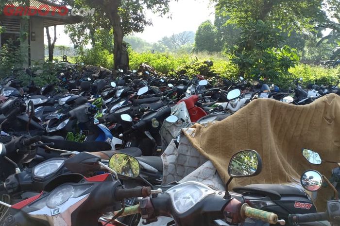 Ilustrasi motor hasil tilang