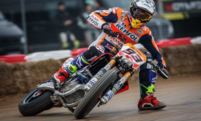 Balap dirt track salah satu passion Marc Marquez