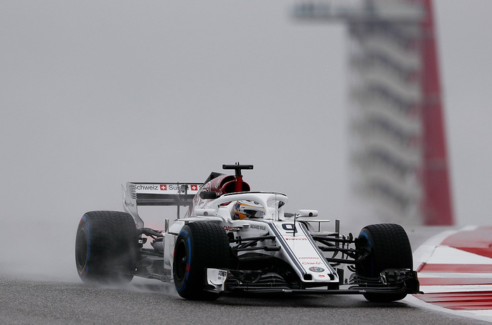 Charles Leclerc melaju di FP2 F1 Amerika 2018