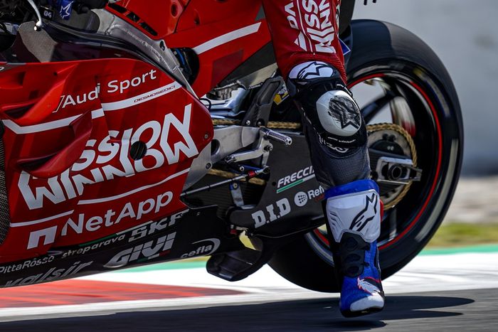 Andrea Dovizioso mengalami kemajuan saat menguji sasis Ducati Desmosedici GP19 pada tes MotoGP Catalunya