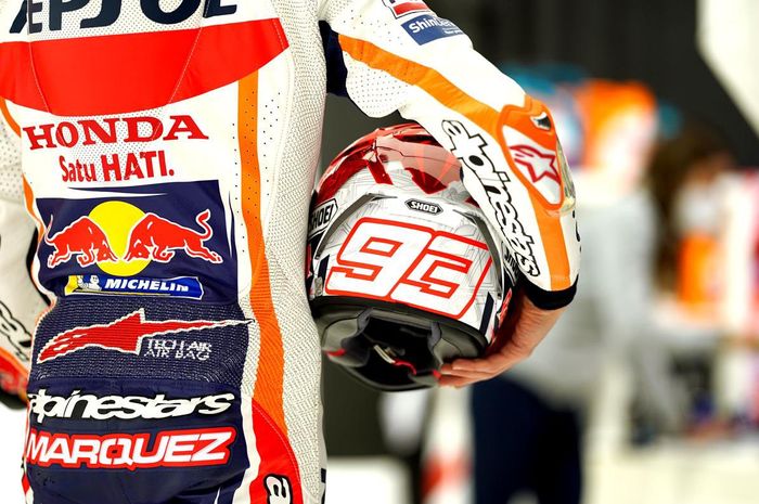 Marc Marquez hadir dalam sesi foto tim Repsol Honda, Tanda sudah siap tampil balapan pada MotoGP 2021?