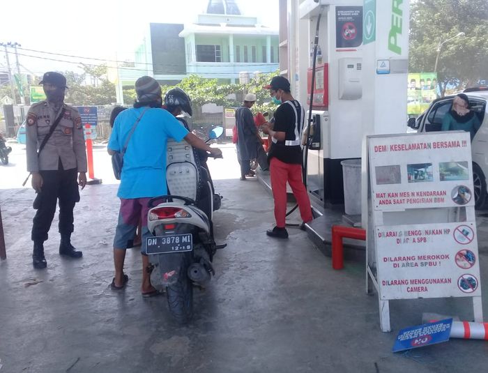 Pompa dispenser pada beberapa SPBU di Sulawesi Tengah sudah bisa digunakan