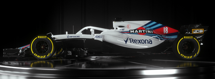 Mobil Williams FW41 untuk kompetisi selama musim F1 2018