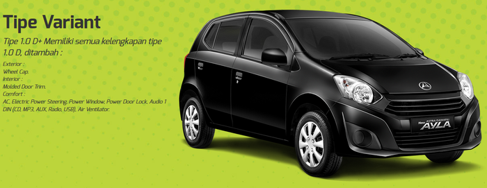 New Daihatsu Ayla 1.0 D+ MT