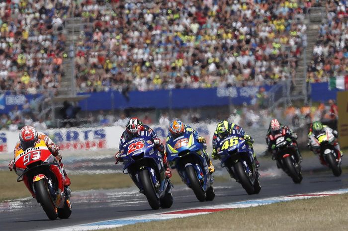 Pertarungan sengit di MotoGP Belanda, Senin (01/07/2018)