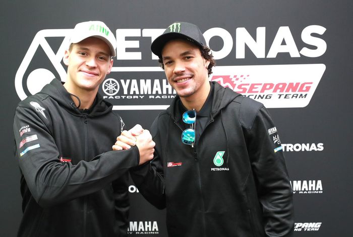 Franco Morbidelli dan Fabio Quartararo, pembalap Petronas Yamaha SIC Racing Team MotoGP 2019