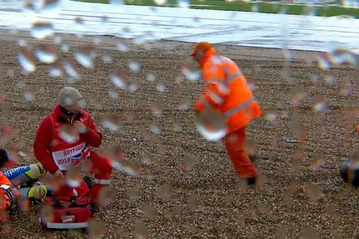 Crash di FP4 MotoGP Inggris