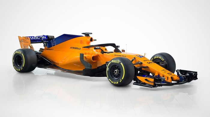 Mobil McLaren MCL33 untuk musim balap F1 2018 diluncurkan Jumat (23/2/2018)