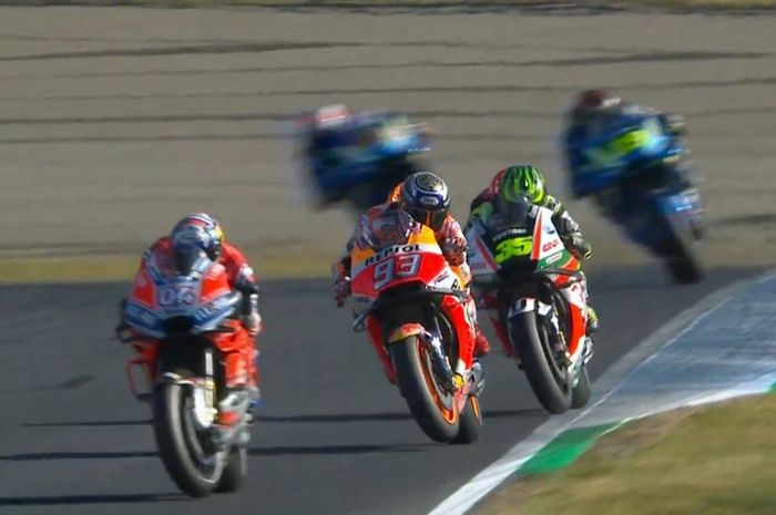 Pertarungan keras di MotoGP Jepang (21/10/2018)