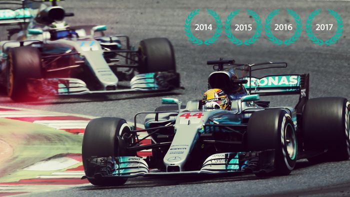 Tim Mercedes meraih gelar juara dunia konstruktor untuk keempat kalinya berturut-turut