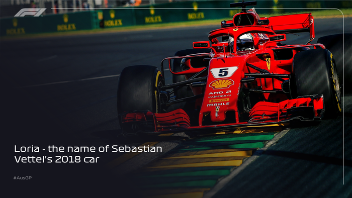 Loria, nama mobil F1 2018 milik Sebastian Vettel