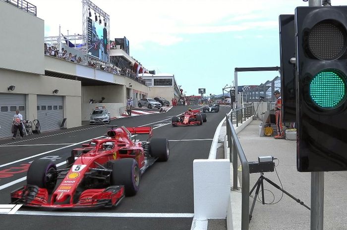 Menghadapi strategi di GP F1 Prancis, Sebastian Vettel mengaku moblnya cukup cepat