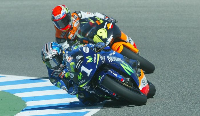 Dani Pedrosa hanya sekali menggunakan nomor 1 pada motor balapnya, yaitu itu di GP 205 cc musim 2005 setelah juara dunia pada 2004
