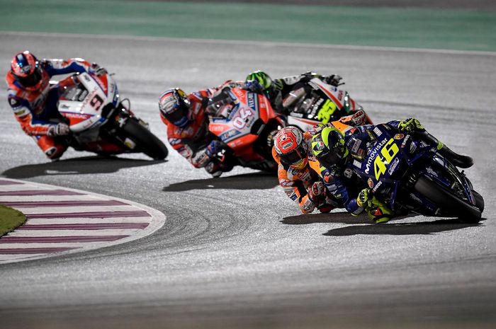 Balapan MotoGP Qatar kemarin hampir selalu menyorot posisi terdepan