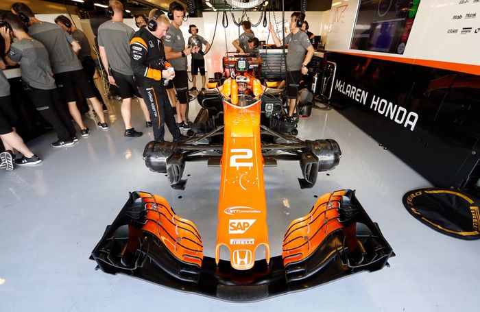 Tes setelah musim F1 2017 berakhir di Abu Dhabi pada November lalu, menjadi penampilan terakhir Mclaren dengan Honda