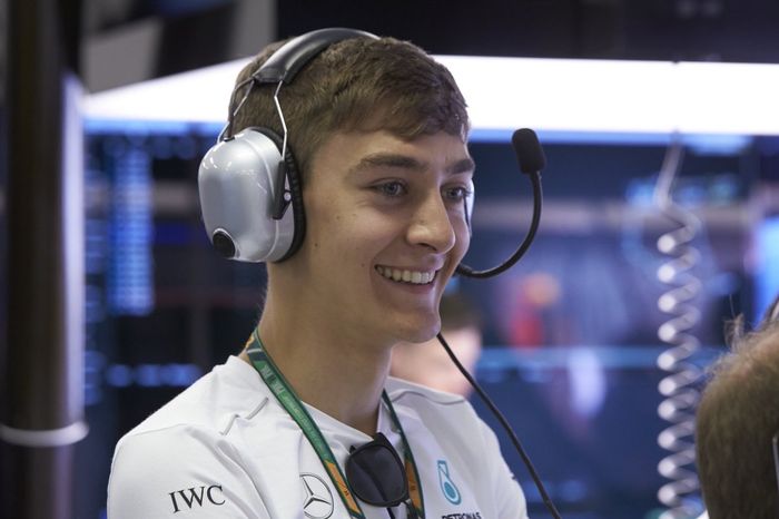 George Russell, pembalap Mercedes junior yang akan memulai debutnya di balap F1 tahun depan bersama tim Williams