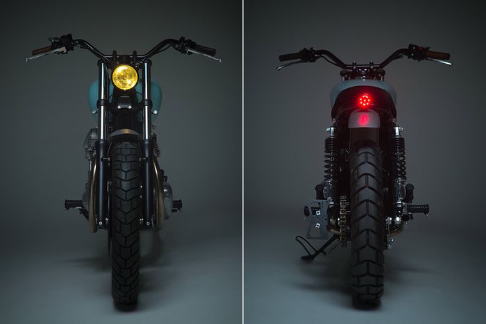 Kawasaki W650 custom brat style dari Urban Mechanics, dilansir oleh Specialracer.com