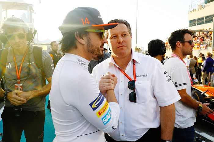 CEO McLaren Zak Brown dan Fernando Alonso