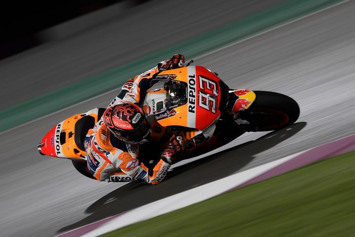 Marc Marquez menyebut tes hari pertama di Losail, Qatar mencari settingan dasar dan fokus pada elektronik