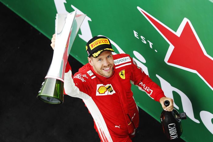 Sebastian Vettel cetak kemenangan keduanya di GP F1 Kanada, setelah sebelumnya menang pada 2013 bersama tim Red Bull