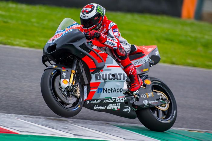 Jorge Lorenzo saat melakukan tes di Mugello