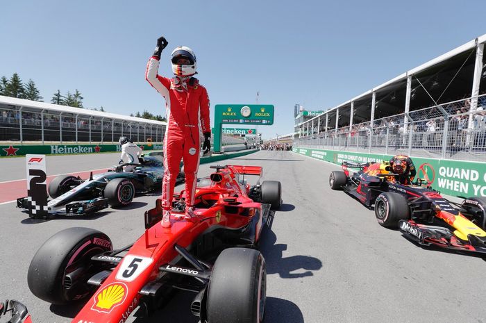 Sebastian Vettel tidak terbendung lajunya untuk memenangkan GP F1 Kanada