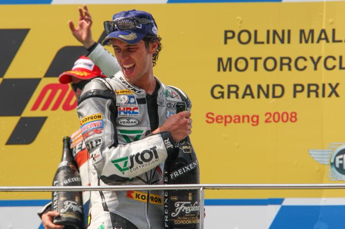 Kemenangan pertama Andrea DOvizioso saat MotoGP tahun 2008