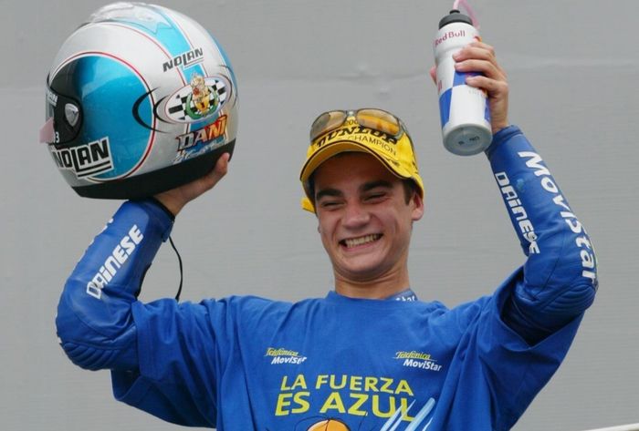 Dani Pedrosa menjadi juara dunia di kelas 125 cc