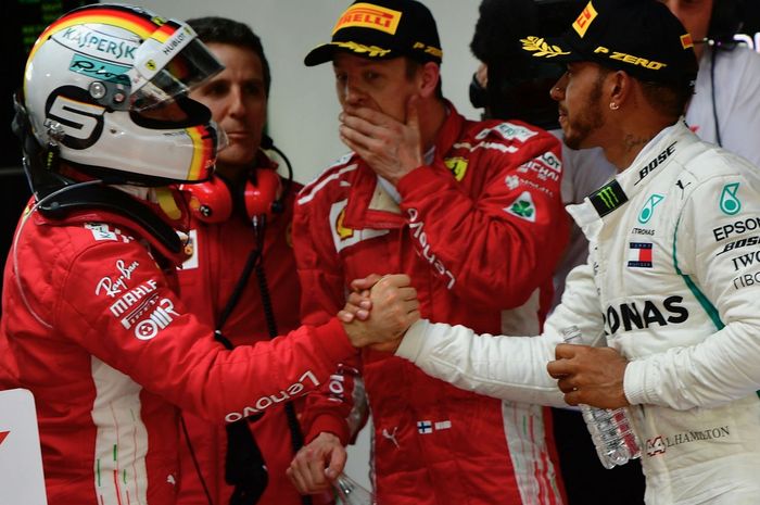 Menang di F1 Australia, Sebastian Vettel tetap khawatir dengan kecepatan Lewis Hamilton dengan mobil Mercedes-nya