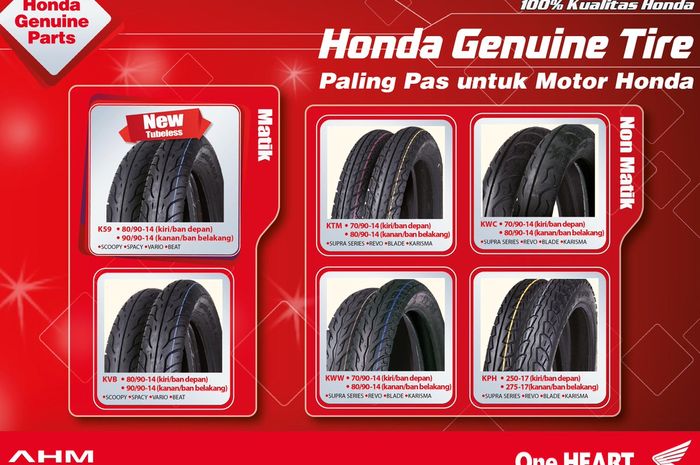 Pilihan ban honda genuine tire