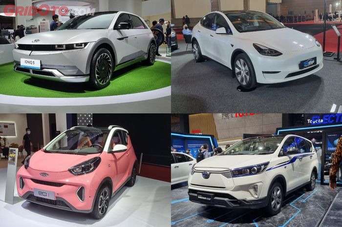 Deret mobil listrik yang ada di IIMS 2022