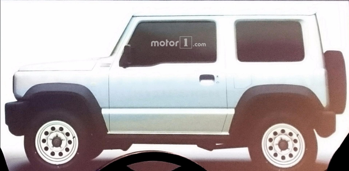 Penampakan samping Suzuki Jimny 2019 hasil render