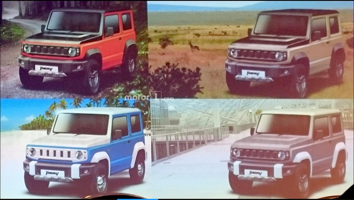 Pilihan warna Suzuki Jimny hasil render