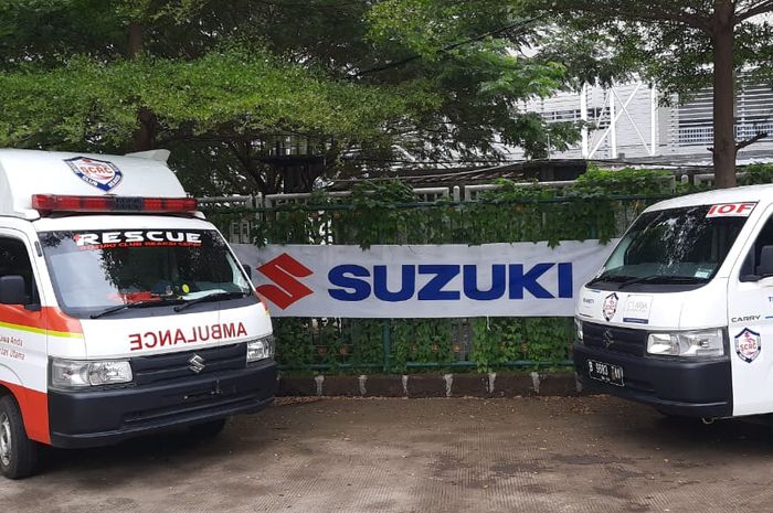 New Carry Ambulance dan Pikap Diperbantukan, Suzuki Donasi Perlengkapan Medis