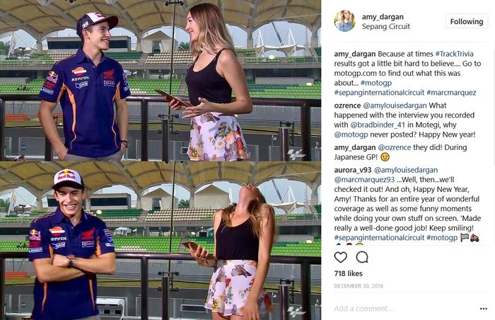 Marc Marquez dibikin salah tingkah