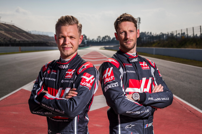 Kevin Magnussen dan Romain Grosjean resmi dipertahankan tim Haas untuk F1 2019