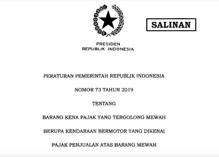 Peraturan Pemerintah Republik Indonesia