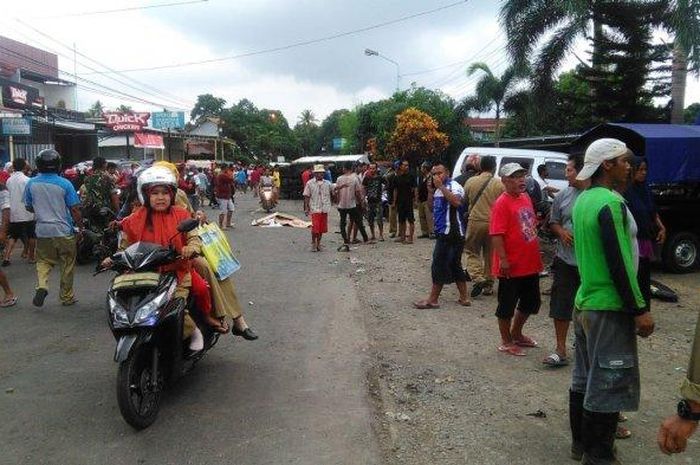 Kecelakaan maut di Bumiayu, Senin (10/12/2018)