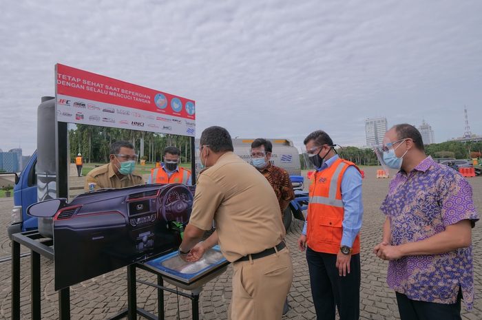 Wastafel Mirip Dasbor Mobil Hadir di Monas, Hasil Sumbangan Komunitas Mobil Honda