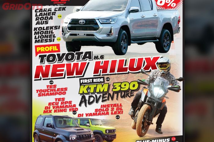 Tabloid OTOMOTIF edisi 17.XXX, ada ulasan lengkap KTM 390 Adventure hingga Toyota New Hilux