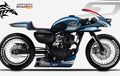 Kawasaki W175 Berkonsep 'Gila', Melancip Mirip Hiu, Berikut Ada Darah!