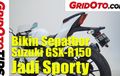 Video Cara Bikin Sepatbor Suzuki GSX-R150 Lebih Sporty