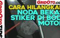 Video Cara Jitu Hilangkan Noda Bekas Stiker di Motor