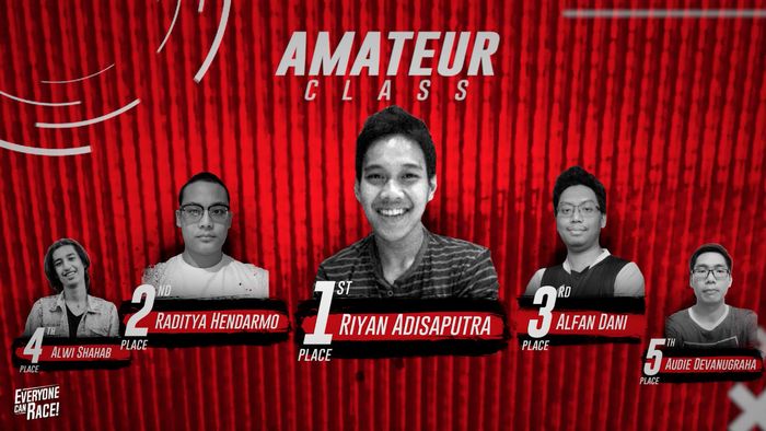 Juara Honda Racing Simulator Championship kelas Amateur